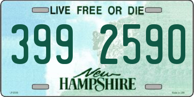 NH license plate 3992590