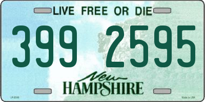 NH license plate 3992595