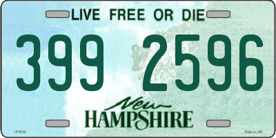 NH license plate 3992596