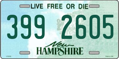 NH license plate 3992605