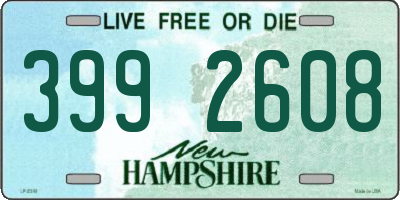 NH license plate 3992608