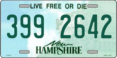 NH license plate 3992642