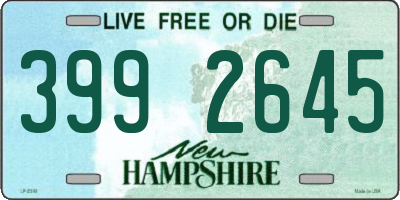 NH license plate 3992645