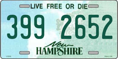 NH license plate 3992652