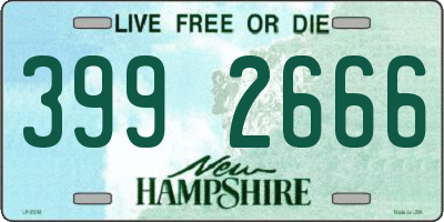 NH license plate 3992666