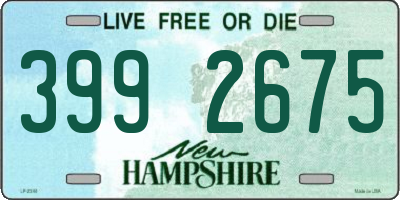 NH license plate 3992675