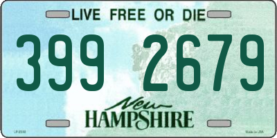 NH license plate 3992679