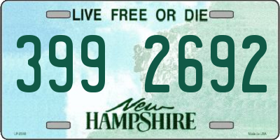 NH license plate 3992692