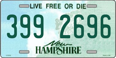 NH license plate 3992696