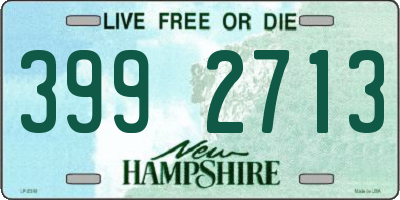 NH license plate 3992713