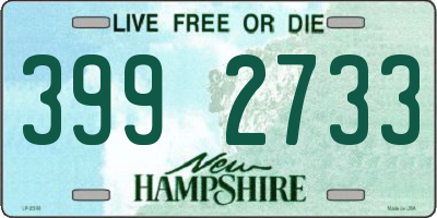NH license plate 3992733
