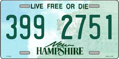 NH license plate 3992751