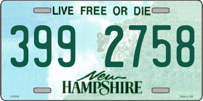 NH license plate 3992758