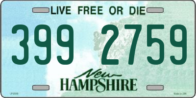 NH license plate 3992759