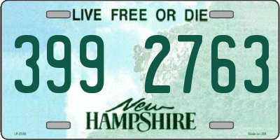 NH license plate 3992763