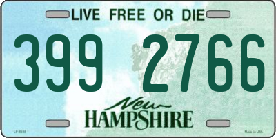 NH license plate 3992766