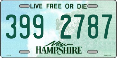 NH license plate 3992787