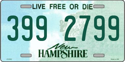 NH license plate 3992799