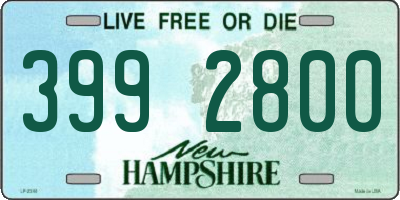 NH license plate 3992800