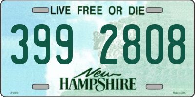 NH license plate 3992808