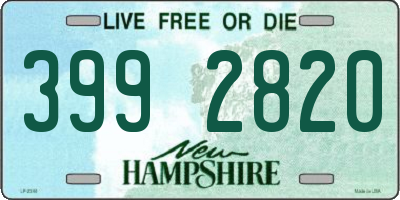 NH license plate 3992820