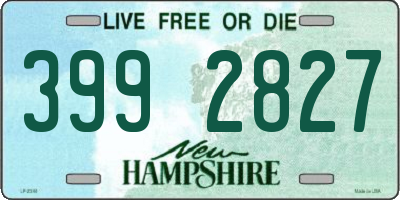 NH license plate 3992827