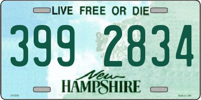 NH license plate 3992834