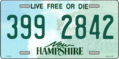 NH license plate 3992842