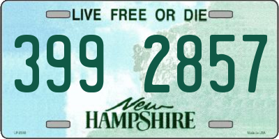 NH license plate 3992857