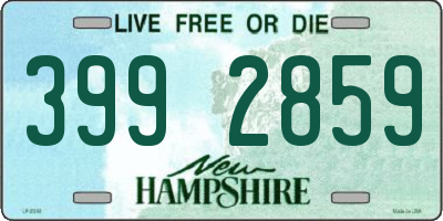 NH license plate 3992859