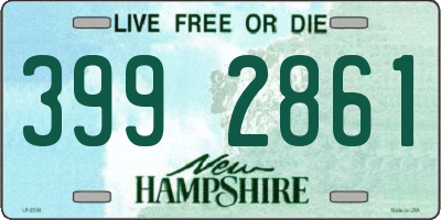 NH license plate 3992861