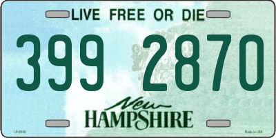 NH license plate 3992870