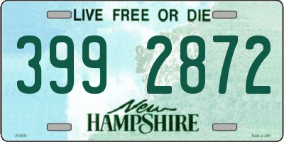 NH license plate 3992872