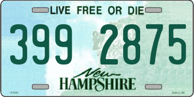 NH license plate 3992875