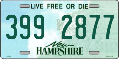 NH license plate 3992877