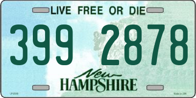 NH license plate 3992878