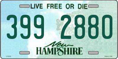 NH license plate 3992880