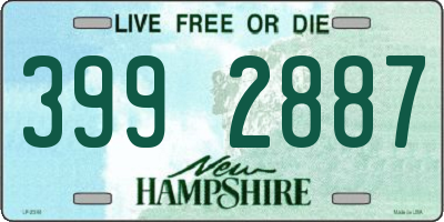 NH license plate 3992887