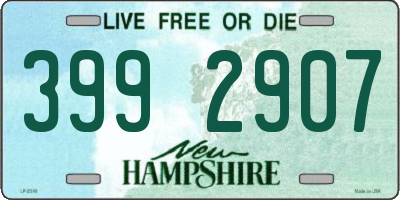 NH license plate 3992907