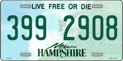 NH license plate 3992908