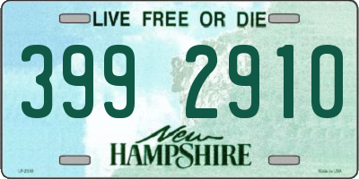 NH license plate 3992910