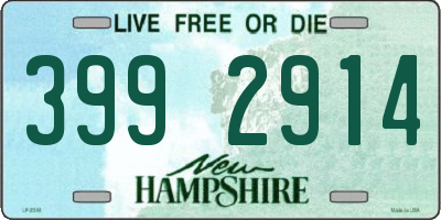 NH license plate 3992914