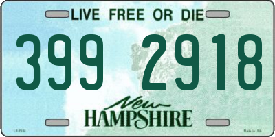 NH license plate 3992918