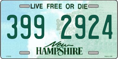 NH license plate 3992924