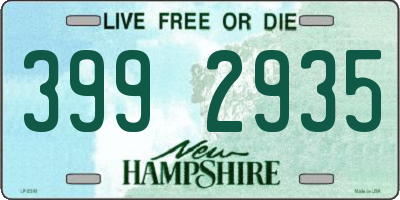 NH license plate 3992935