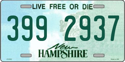 NH license plate 3992937