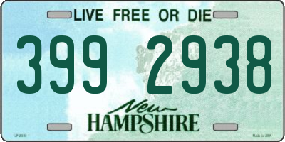 NH license plate 3992938