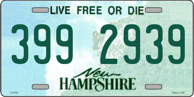 NH license plate 3992939