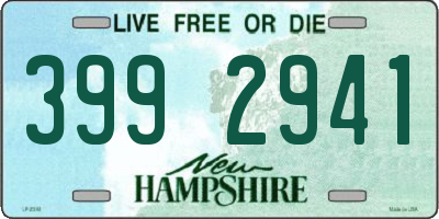 NH license plate 3992941