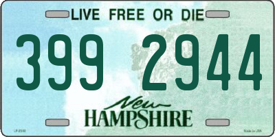 NH license plate 3992944